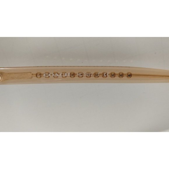 AUTHENTIC COACH HC6072 T 5328 BROWN GLITTER/CRYSTAL EYEGLASSES 52-17-135 - Picture 3 of 6